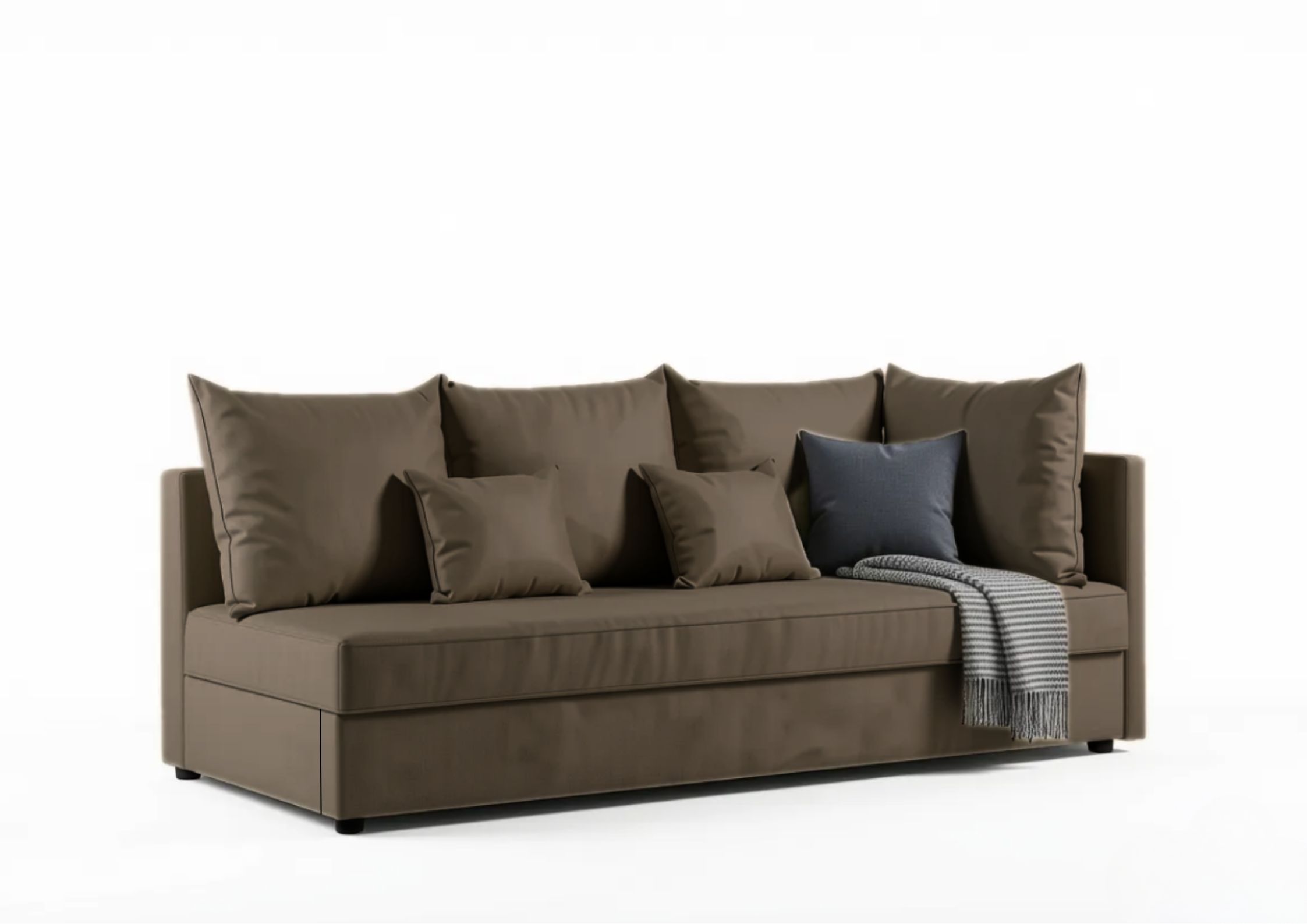 Brązowa sofa do salonu Mobo